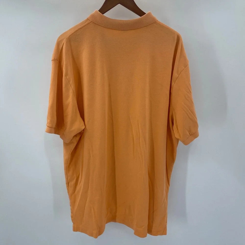 Polo Ralph Lauren Polo Shirt Mens XXL Orange Short Sleeve Cotton Pique Preppy